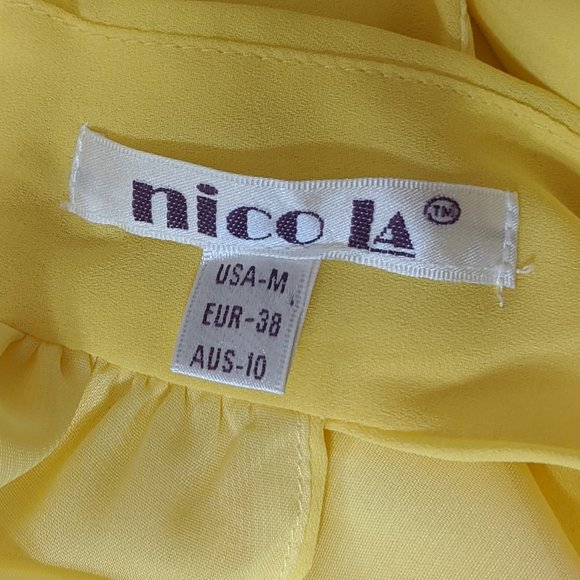 Nico LA / Flowy Yellow Sleeveless Blouse - Picture 5 of 5